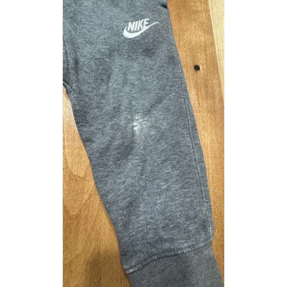 Nike Kids Heather Gray Fleece‎ Jogger Sweatpants 3T